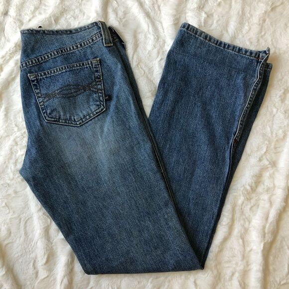 Abercrombie & Fitch Y2K Low Rise Patch Pocket Denim Jeans - Women’s 4 - Picture 2 of 8